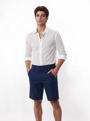 VELVARDE/SLIM SHORT/ LACİVERT